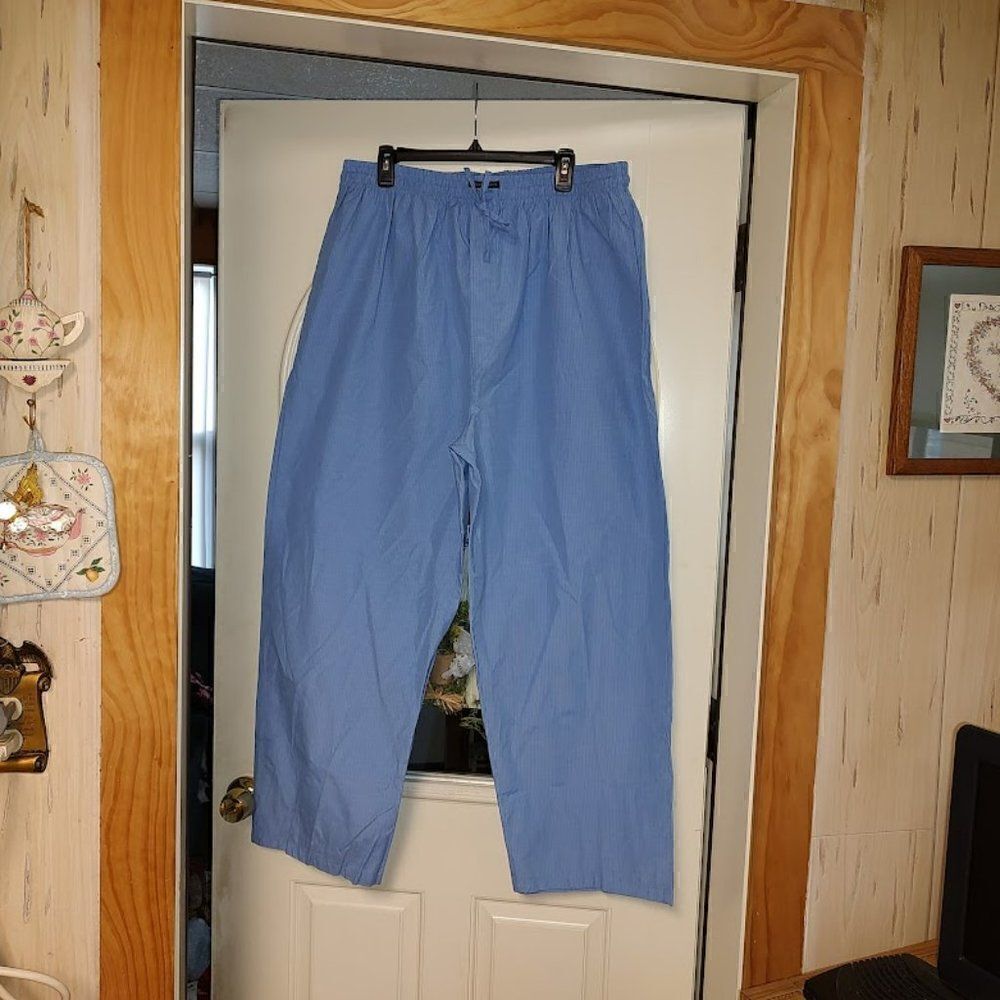 New Andrew Scott Light Blue Lightweight Sleep Pants Men's 3XL